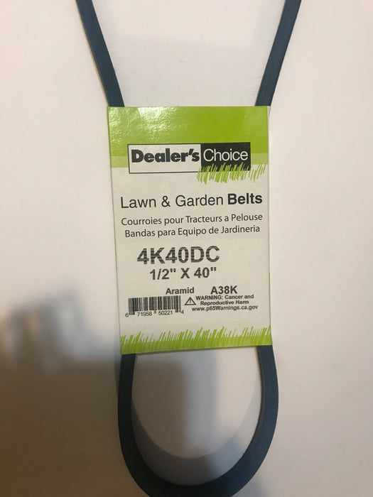 4K40DC Dealer's Choice Belt Replaces Craftsman 313847MA Toro 26-9670