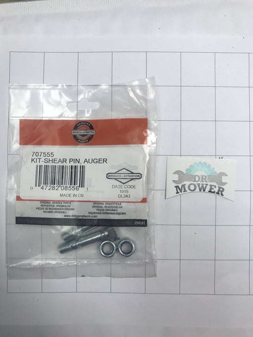 707555 Briggs and Stratton Craftsman Snowblower Shear Pin Kit