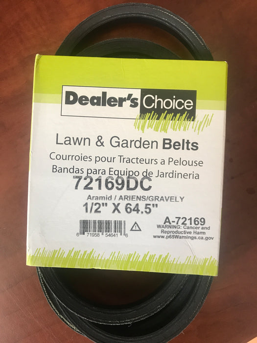 72169DC Dealer's Choice BELT Replaces Ariens 07211300 07216900