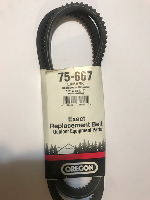 75-667 Oregon BELT REPLACES EXMARK 653163-LIMITED AVAILABILITY