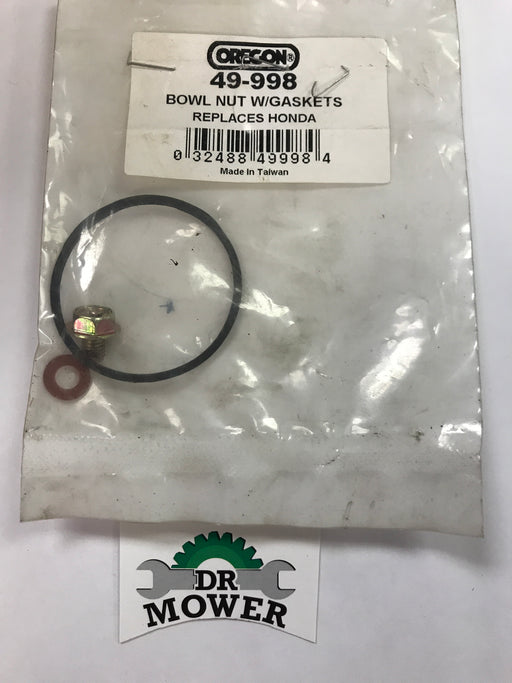49-998 Oregon Carb Bowl Gasket With Bowl Nut DR Mower photo