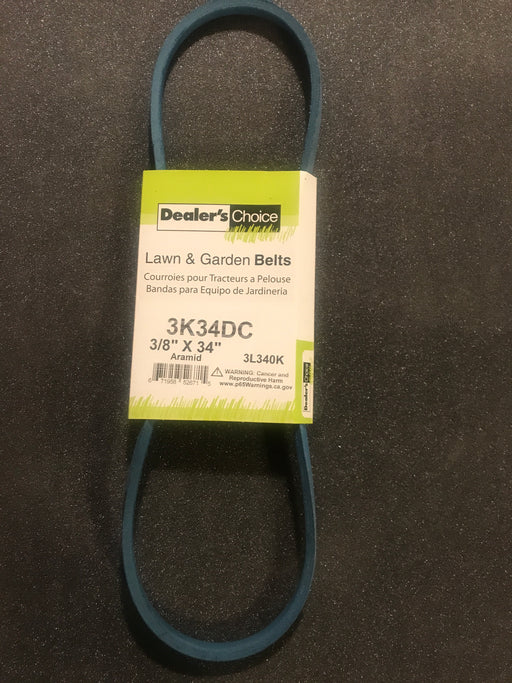 3K34DC Dealer's Choice Belt Replaces Murray 313821MA