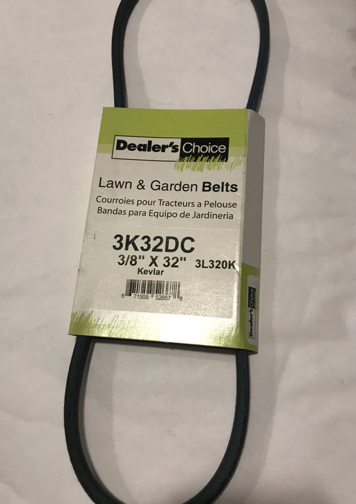 3K32DC DEALERS CHOICE BELT 3/8 X 32" Craftsman 532175436