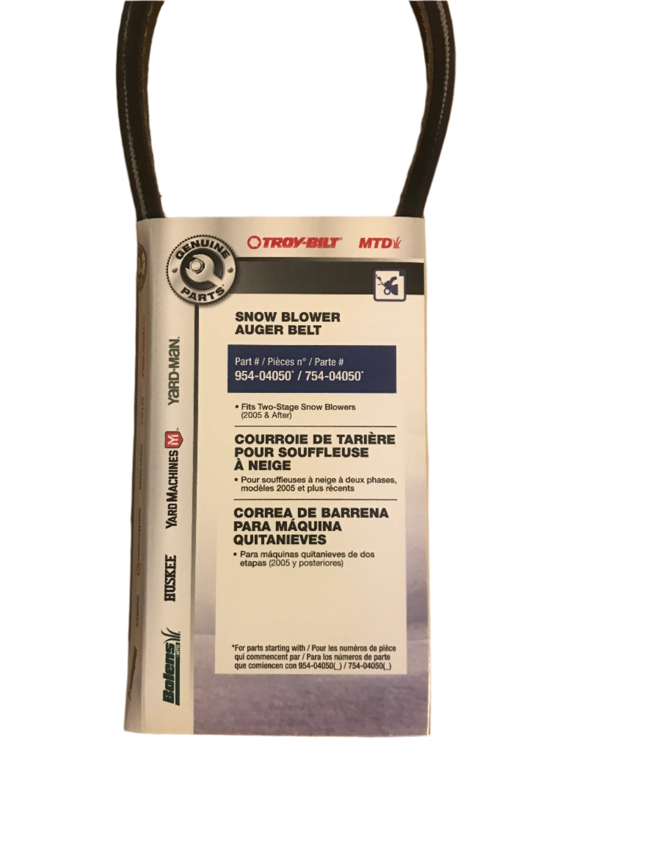 95404050 MTD Snowblower Auger VBelt 75404050 OEM75404050 — DR