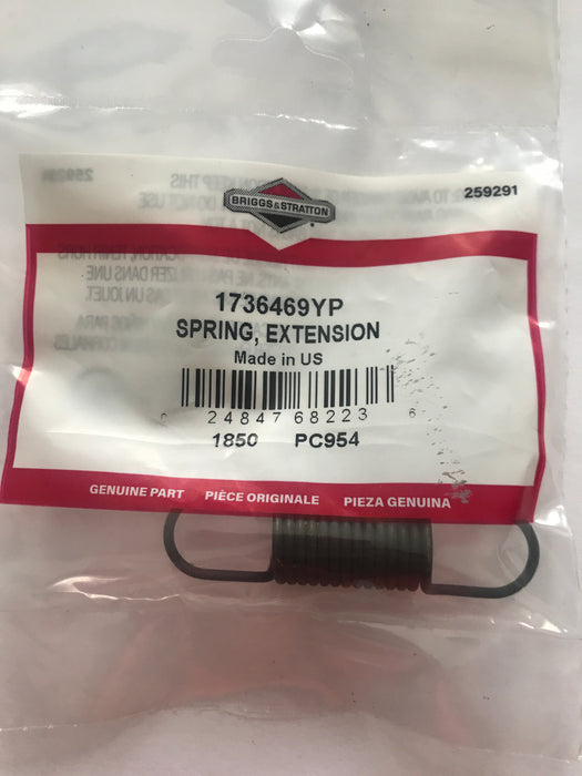 1736469YP Craftsman Murray Snowblower Extension Spring 710330MA 165X112MA