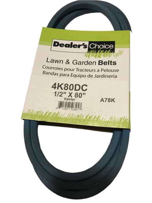 4K80DC DEALERS CHOICE Belt A-SECTION KEVLAR 1/2 x 80"