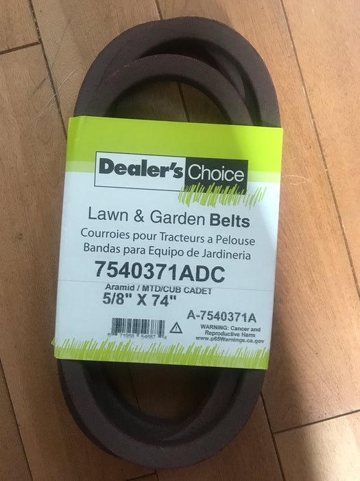 7540371ADC Dealers Choice Belt replaces 754-0371A
