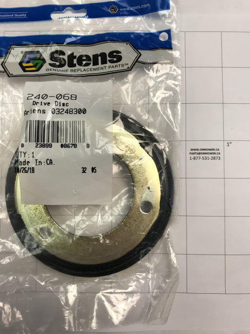 240-068 Stens Snowblower Drive Disc Replaces Craftsman 1501435MA John Deere M110594 AM123355