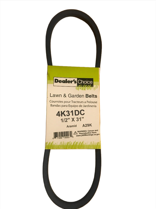 4K31DC Dealer's Choice Belt Replaces Craftsman 3887MA 304310